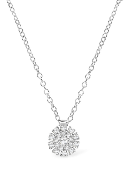 Damiani: Collier en diamants et or 18 K Margherita - Silver/Diamond - women_0 | Luisa Via Roma