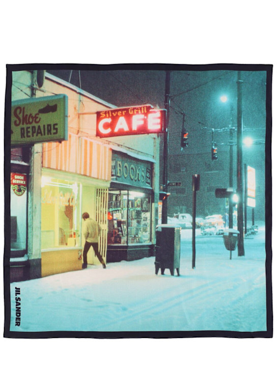 Jil Sander: Double printed scarf - women_0 | Luisa Via Roma