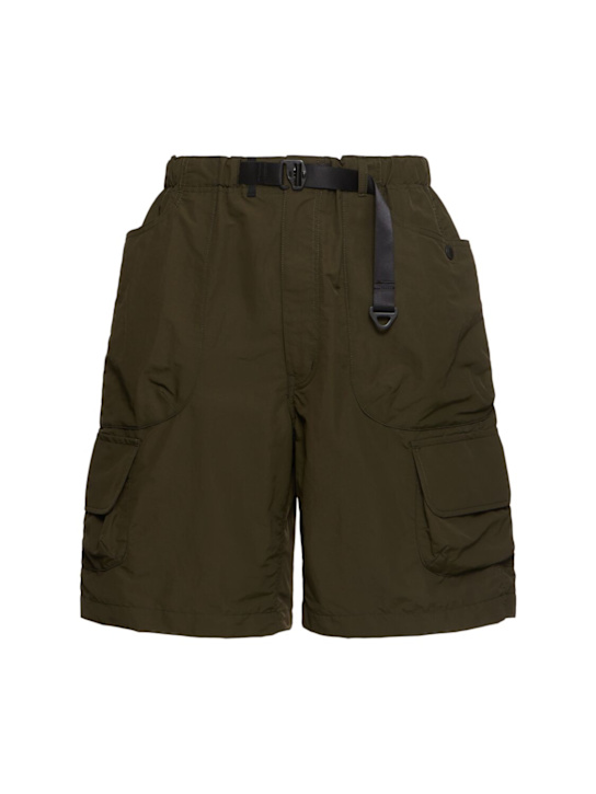 Comme des Garçons Homme: ナイロンカーゴハーフパンツ - men_0 | Luisa Via Roma