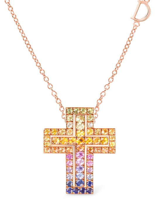 Damiani: Collana Belle Epoque con zaffiro - Rose/Multi - women_0 | Luisa Via Roma