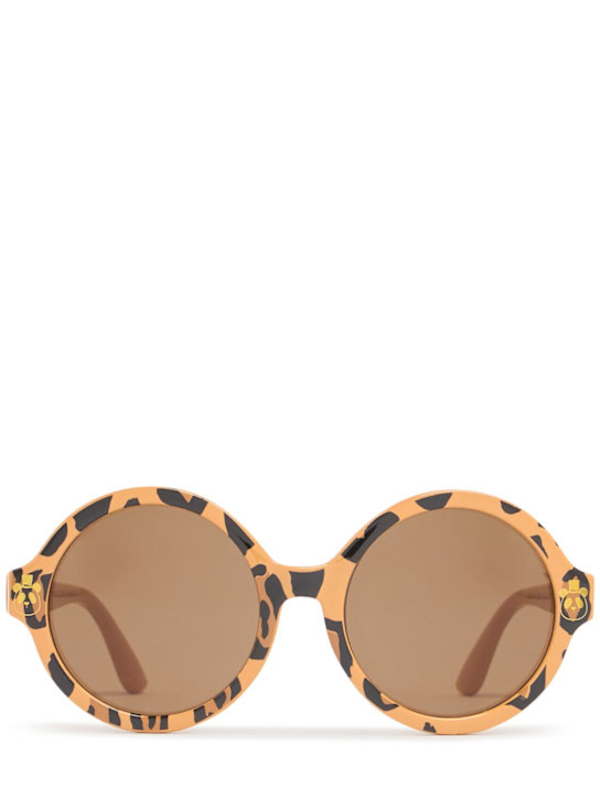 Mini Rodini: Occhiali da sole rotondi Leopard - kids-girls_0 | Luisa Via Roma