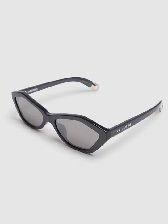 Jacquemus: Les Lunettes Bambino acetate sunglasses - Black - women_1 | Luisa Via Roma