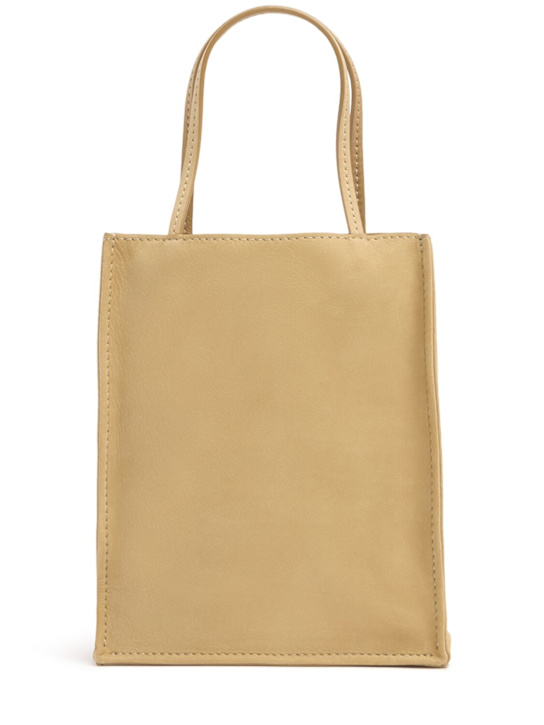 The Row: Small To Go suede top handle bag - Mustard - women_0 | Luisa Via Roma