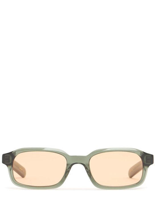Flatlist Eyewear: Hanky acetate sunglasses - Green/Orange - men_0 | Luisa Via Roma