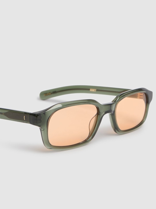 Flatlist Eyewear: Hanky acetate sunglasses - Green/Orange - men_1 | Luisa Via Roma