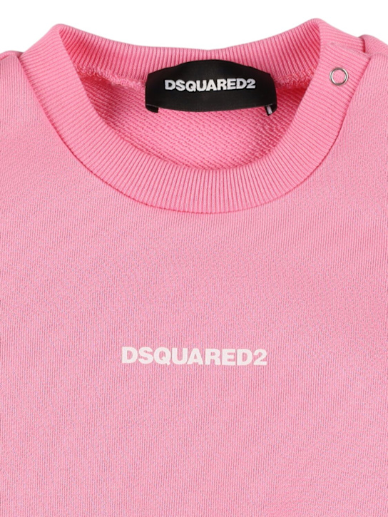 Dsquared2: Felpa in cotone con logo - kids-girls_1 | Luisa Via Roma