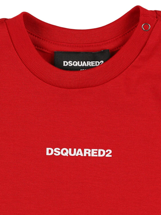 Dsquared2: Printed cotton jersey t-shirt - kids-girls_1 | Luisa Via Roma