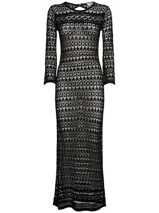 Isabel Marant: Paloma cotton blend crochet long dress - women_0 | Luisa Via Roma