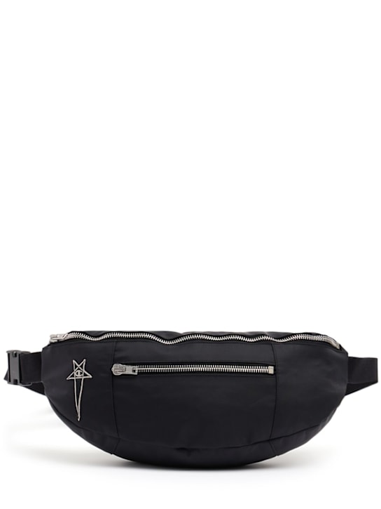 Rick Owens: Champion nylon crossbody bag - Black - men_0 | Luisa Via Roma