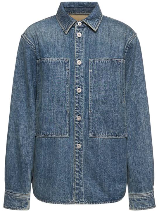 Jil Sander: Denim overshirt - women_0 | Luisa Via Roma