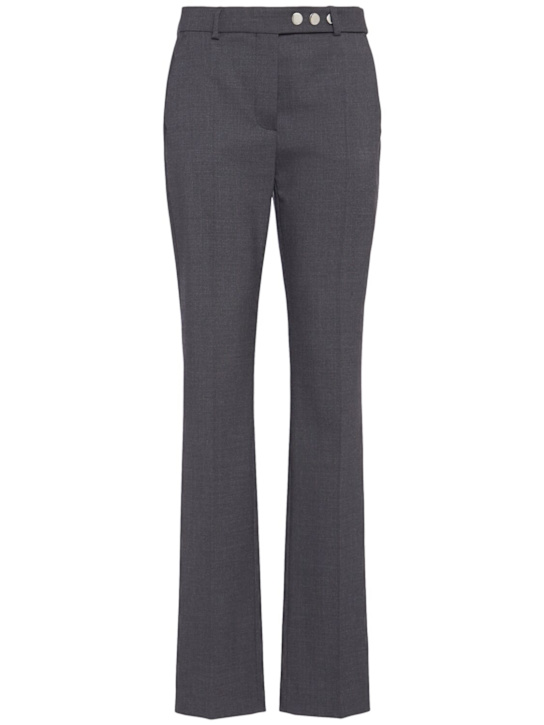 Sportmax: Harry straight wool pants - women_0 | Luisa Via Roma