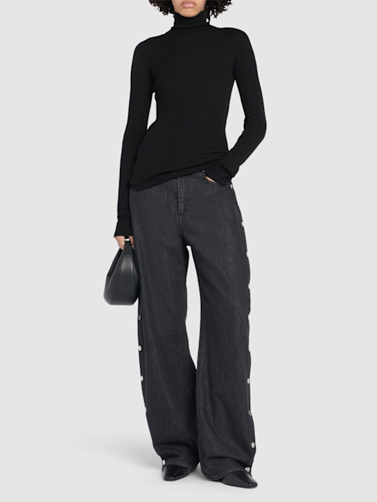 Sportmax: Galante high rise baggy jeans - women_1 | Luisa Via Roma