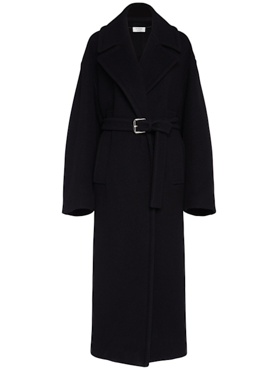 Sportmax: Zebra wool long coat - women_0 | Luisa Via Roma