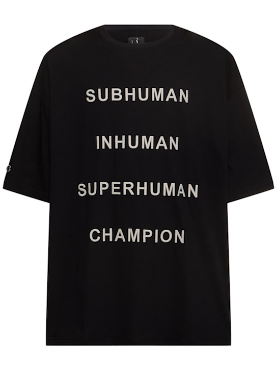 Rick Owens: Champion Tommy T cotton t-shirt - men_0 | Luisa Via Roma