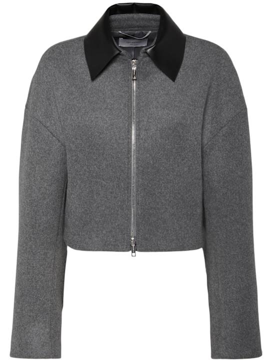 Sportmax: Vacuo wool zip-up jacket - women_0 | Luisa Via Roma