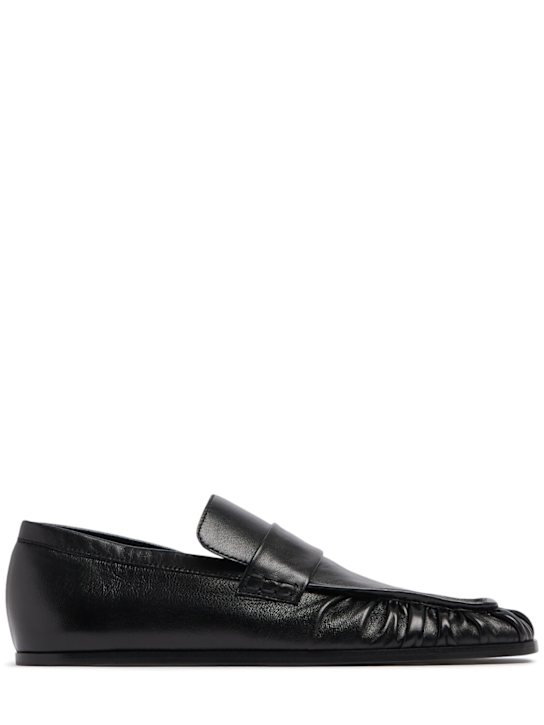 Jil Sander: 10mm Leather loafers - women_0 | Luisa Via Roma
