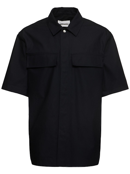 Jil Sander: Relaxed fit cotton shirt - men_0 | Luisa Via Roma