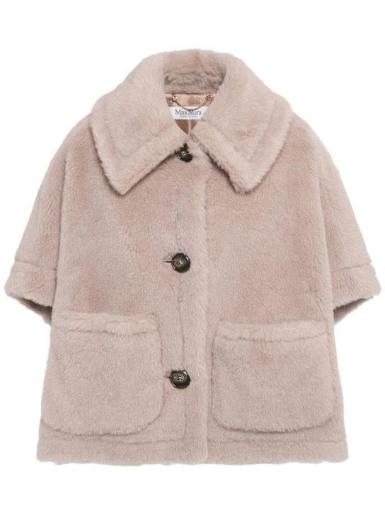 Max Mara: New Terzo1 teddy cape - women_0 | Luisa Via Roma