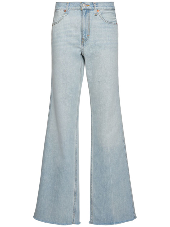 RE/DONE: The Californian wide leg denim jeans - Light Blue - women_0 | Luisa Via Roma