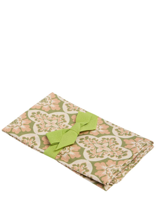 La Double J: Set of 2 Palazzo napkins - Green - ecraft_0 | Luisa Via Roma
