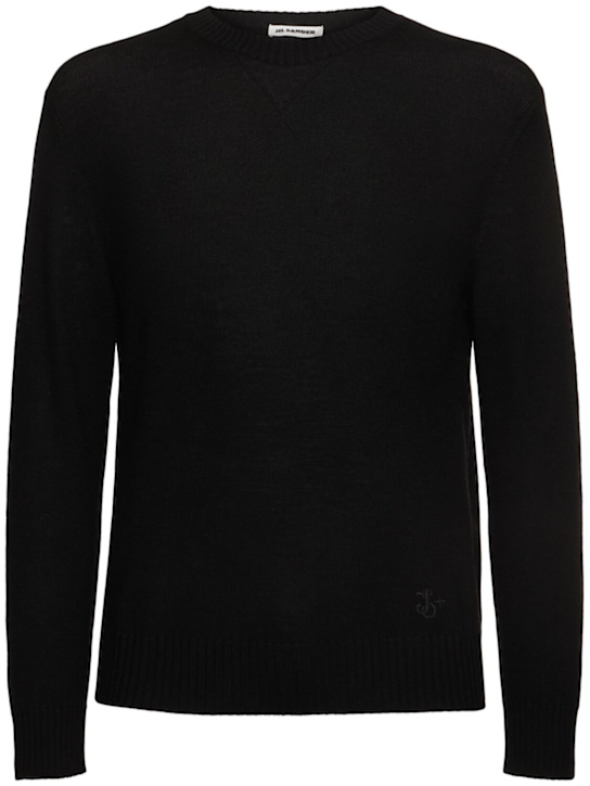 Jil Sander: Pullover aus Wollmischung - Schwarz - men_0 | Luisa Via Roma