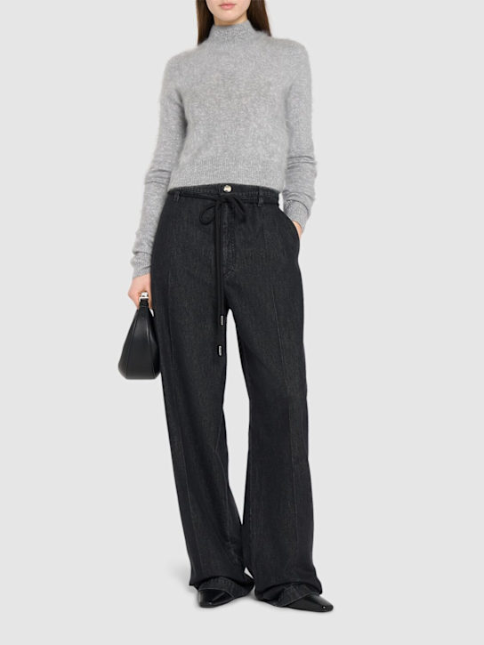 Sportmax: Capsula mid rise baggy jeans - women_1 | Luisa Via Roma