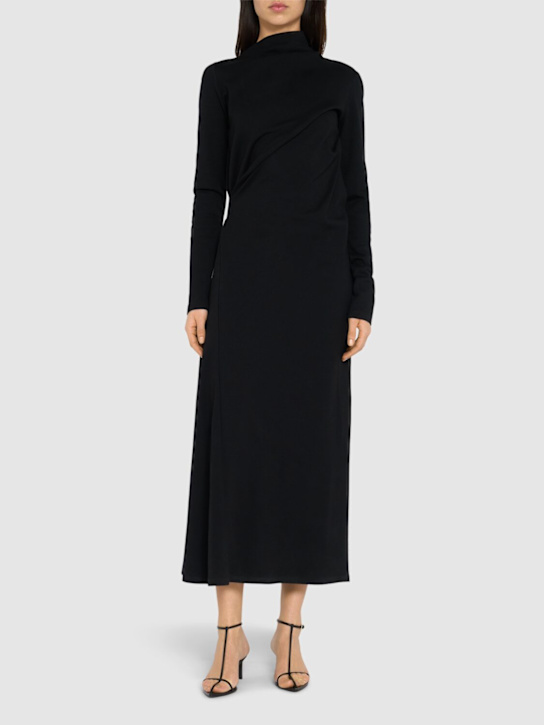 Sportmax: Vestito lungo Edile in misto lana - women_1 | Luisa Via Roma