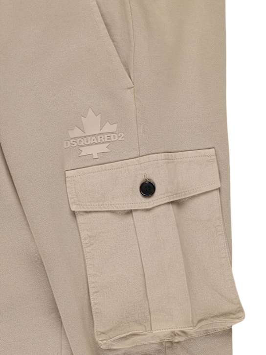 Dsquared2: Cotton cargo sweatpants - kids-boys_1 | Luisa Via Roma