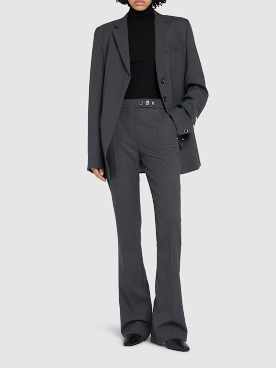 Sportmax: Harry straight wool pants - women_1 | Luisa Via Roma
