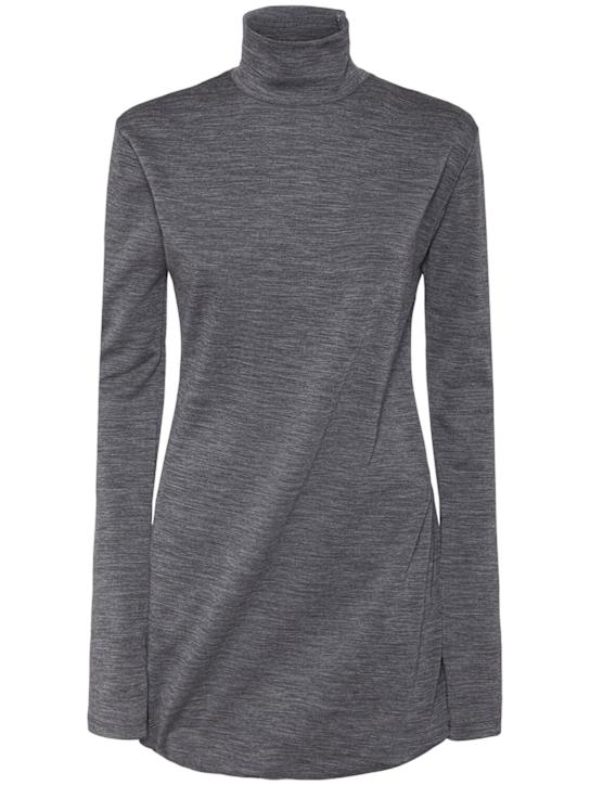 Sportmax: Luigia wool blend mini dress - women_0 | Luisa Via Roma