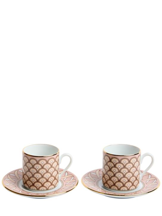 La Double J: Set of 2 Impero espresso cups - Pink - ecraft_0 | Luisa Via Roma