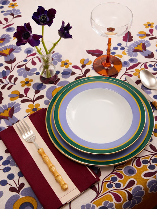 La Double J: Set of 2 Contrada napkins - Red/White - ecraft_1 | Luisa Via Roma