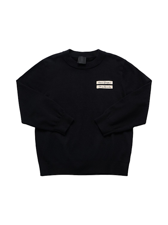 Givenchy: Cotton & cashmere sweater - kids-boys_0 | Luisa Via Roma