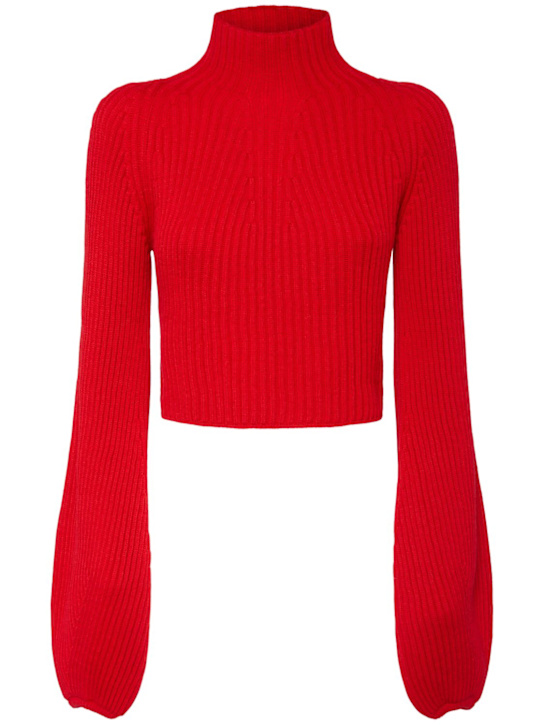 Sportmax: Marmo wool knit sweater - women_0 | Luisa Via Roma