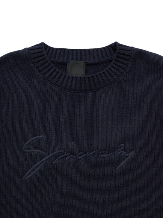 Givenchy: Cotton & cashmere sweater - kids-boys_1 | Luisa Via Roma