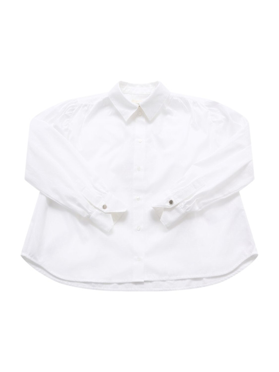 Givenchy: Camicia in cotone jacquard - kids-girls_0 | Luisa Via Roma