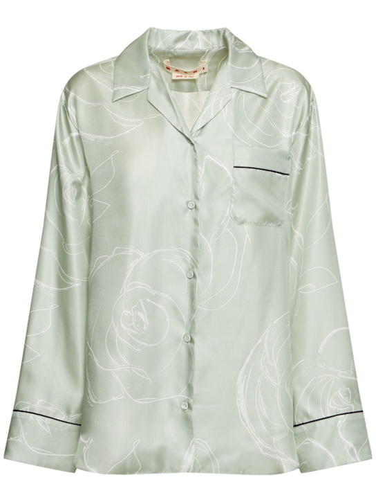 Aurora silk twill shirt