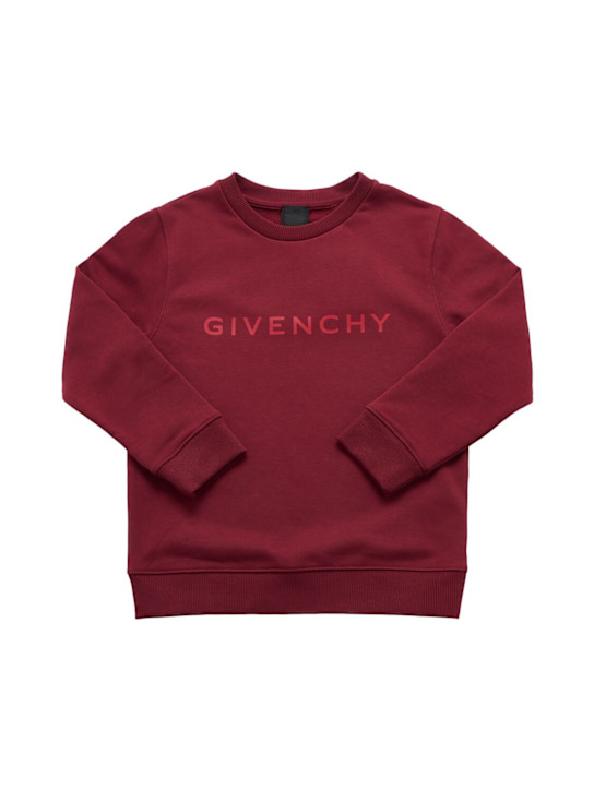 Givenchy: Organic cotton & poly sweatshirt - kids-boys_0 | Luisa Via Roma
