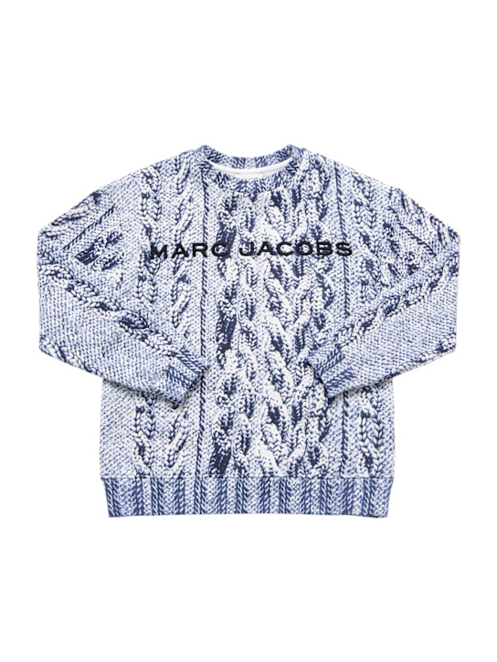 Marc Jacobs: Printed cotton blend sweatshirt - kids-boys_0 | Luisa Via Roma