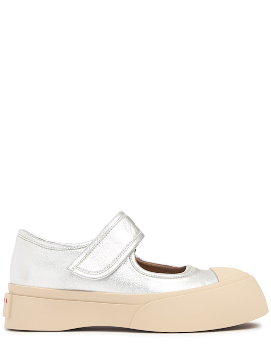 Marni: 20mm Pablo leather Mary Jane shoes - men_0 | Luisa Via Roma