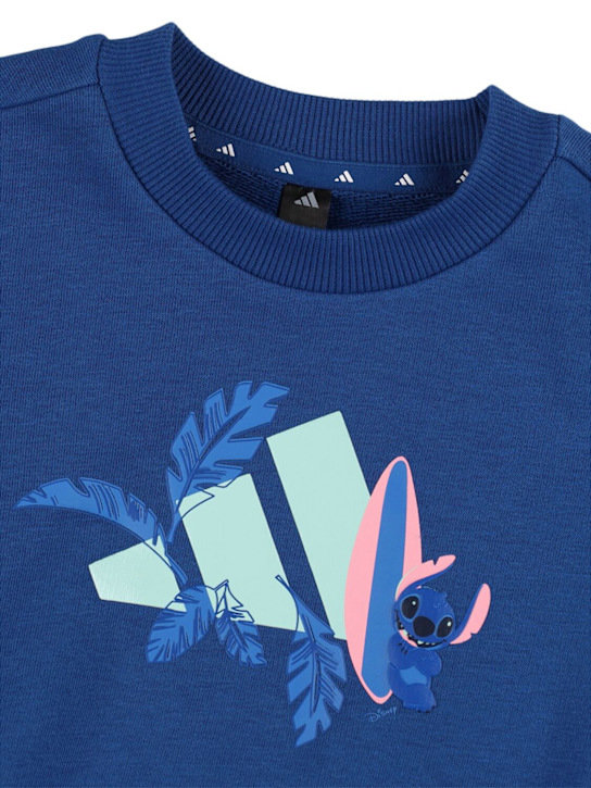 adidas Originals: Cotton blend sweatshirt & sweatpants - Mavi - kids-boys_1 | Luisa Via Roma