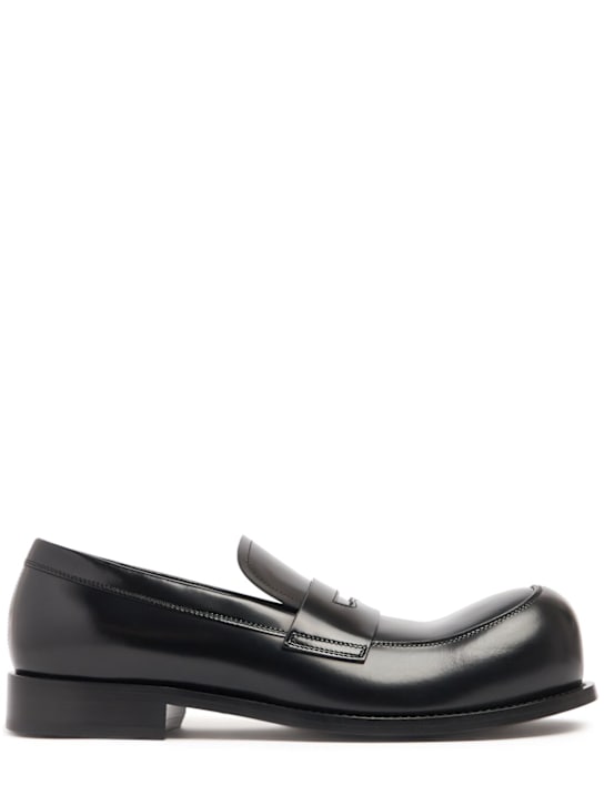 Marni: Leather moccasins - men_0 | Luisa Via Roma