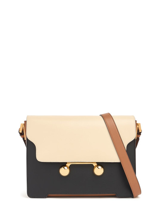 Marni: Medium Trunkaroo leather shoulder bag - women_0 | Luisa Via Roma