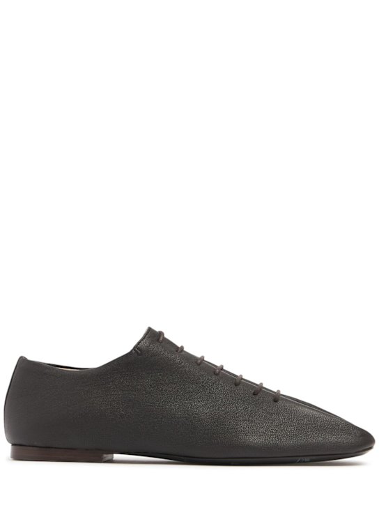 Lemaire: 10mm Souris leather derby shoes - women_0 | Luisa Via Roma