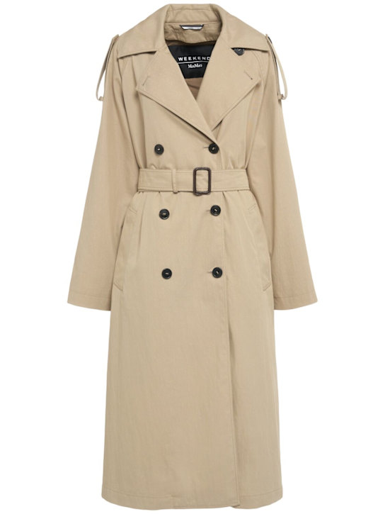 Weekend Max Mara: Ghia棉质华达呢风衣 - women_0 | Luisa Via Roma