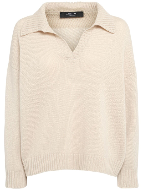 Weekend Max Mara: Agre virgin wool polo sweater - women_0 | Luisa Via Roma