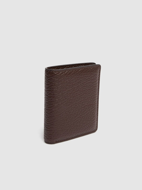 Maison Margiela: Clip 2 grainy leather wallet - women_1 | Luisa Via Roma