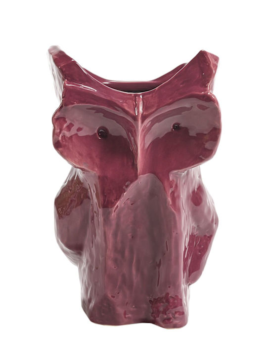 Marni By Serax: Aubergine After Midnight Owl vase - ecraft_0 | Luisa Via Roma