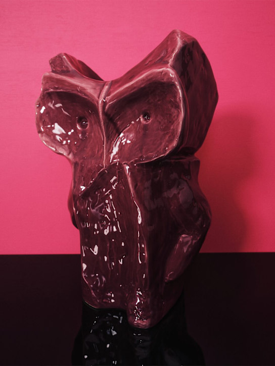 Marni By Serax: Aubergine After Midnight Owl vase - ecraft_1 | Luisa Via Roma