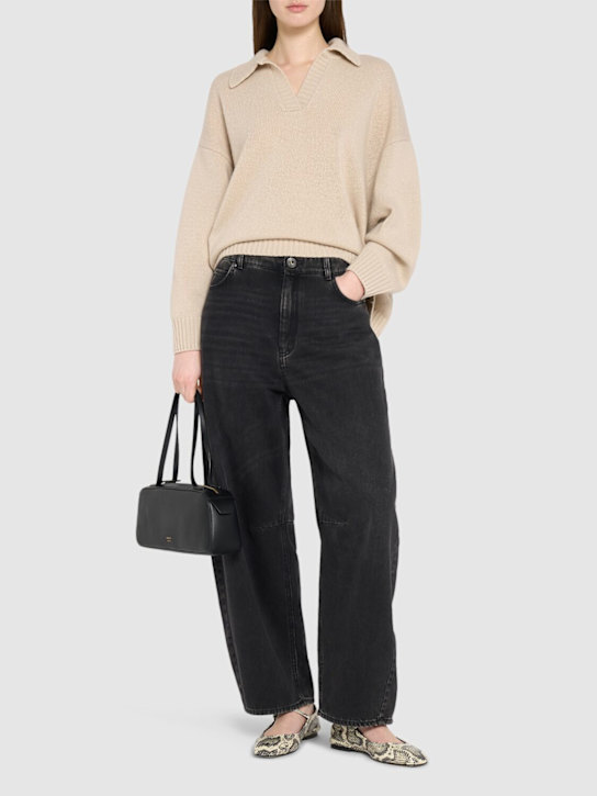 Weekend Max Mara: Douglas denim wide leg jeans - women_1 | Luisa Via Roma